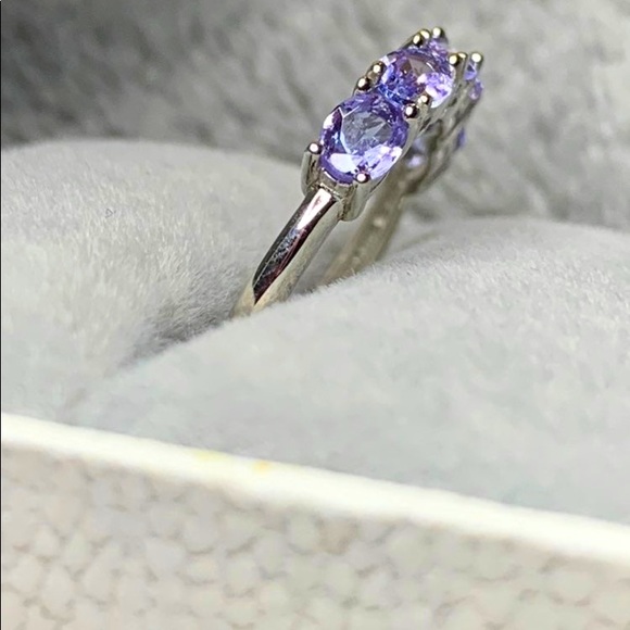 Natural Tanzanite Eternity ring - Picture 9 of 13